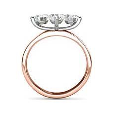 Angelina vintage rose gold engagement ring