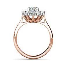 Princess Catherine rose gold vintage engagement ring