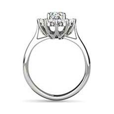 Princess Catherine vintage platinum engagement ring