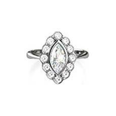 Paris diamond daisy ring