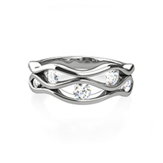 Jamelia five stone diamond ring
