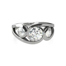 Madison rubover diamond ring