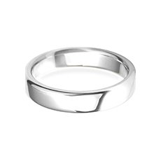 4.0mm Modern Court platinum ring