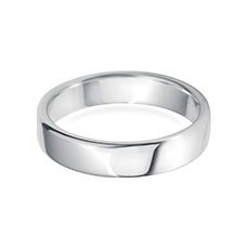 5.0mm Modern Court platinum wedding ring