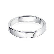 4.0mm Deluxe Court platinum mens wedding ring