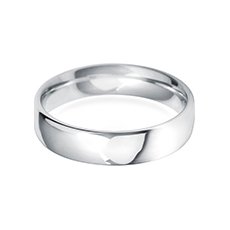 5.0mm Deluxe Court platinum wedding ring
