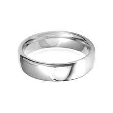 6.0mm Deluxe Heavy Court platinum mens wedding ring